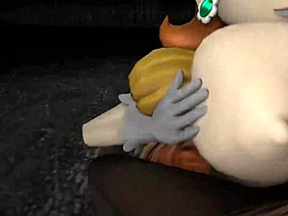 daisy gives a possessed titfuck with her big tits