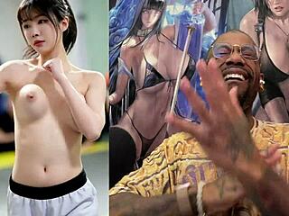 Big breast japanese babes stripping down and showing their fat milky sweaty tits