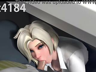 Mercy Es Follada Y Recibe Un Creampie Subtítulos En Español