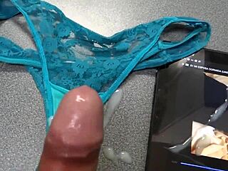 i cum on stepmoms face and mouth on her hairy pussy and on her used panties