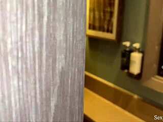 Stepmom helps with sons wrong hole in shower