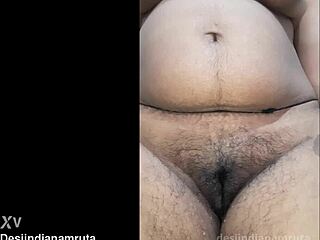 indian stepmom pisses in the bathroom