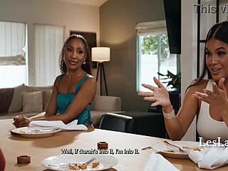 Lesbian couple allows hall pass fun