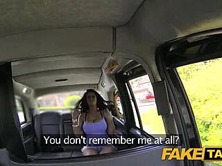 Fake taxi with boots and tits