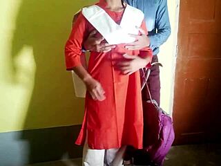 schoolgirl fucks guard for exam paper