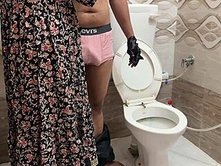 step mom helping her injured step son to wash and seduced him finally end up with sucks his cock before getting fucked hard