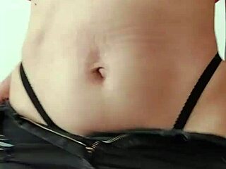 milf latina changes from casual to sporty look