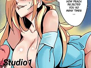 mairo peach queen shows hot scene with giantess theme