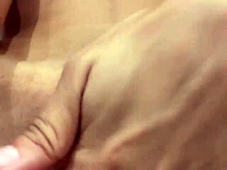 Amateur Really Enjoys Caressing Her Pussy While Thinking About A Big Cock