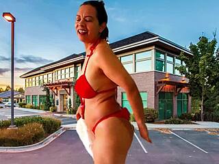 Stripping And Masturbating In The Parking With Agarabas
