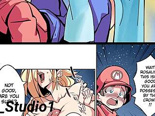 mairo peach queen shows hot scene with giantess theme