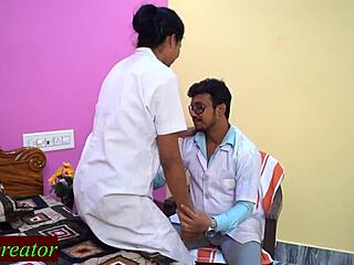 desi naughty doctor fucks new beautiful nurse in hospital room