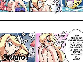 mairo peach queen shows hot scene with giantess theme