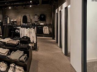 2 in 1 public 18 teen 18+ fuck in clothing store and on fashion casting
