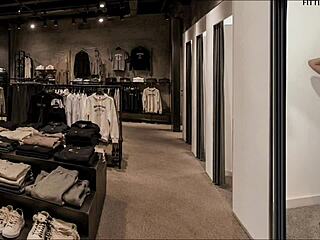 2 in 1 public 18 teen 18+ fuck in clothing store and on fashion casting
