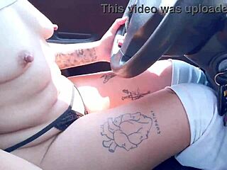 latina taxi driver strips naked during ride