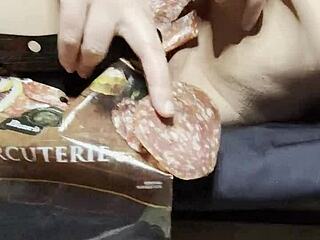 My muslim arab stepsister tried eating salami in los angeles california 2025