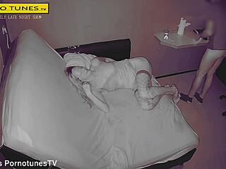 cheating wife gets inseminated by neighbor late at night real night vision