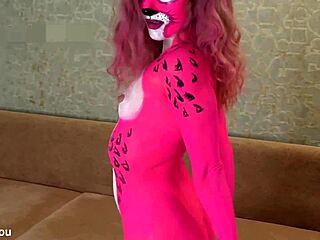 Girl With Bodypainting Sensual Sucking Dick And Fucking