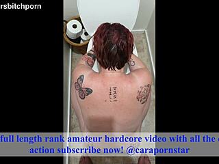 A drunk kiwi milf gets used by master in the toilet close up