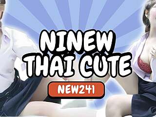 naughty thai girl teases before bed in uniform