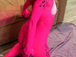 Girl With Bodypainting Sensual Sucking Dick And Fucking