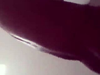 Hot black girl shows off her big ass and pussy